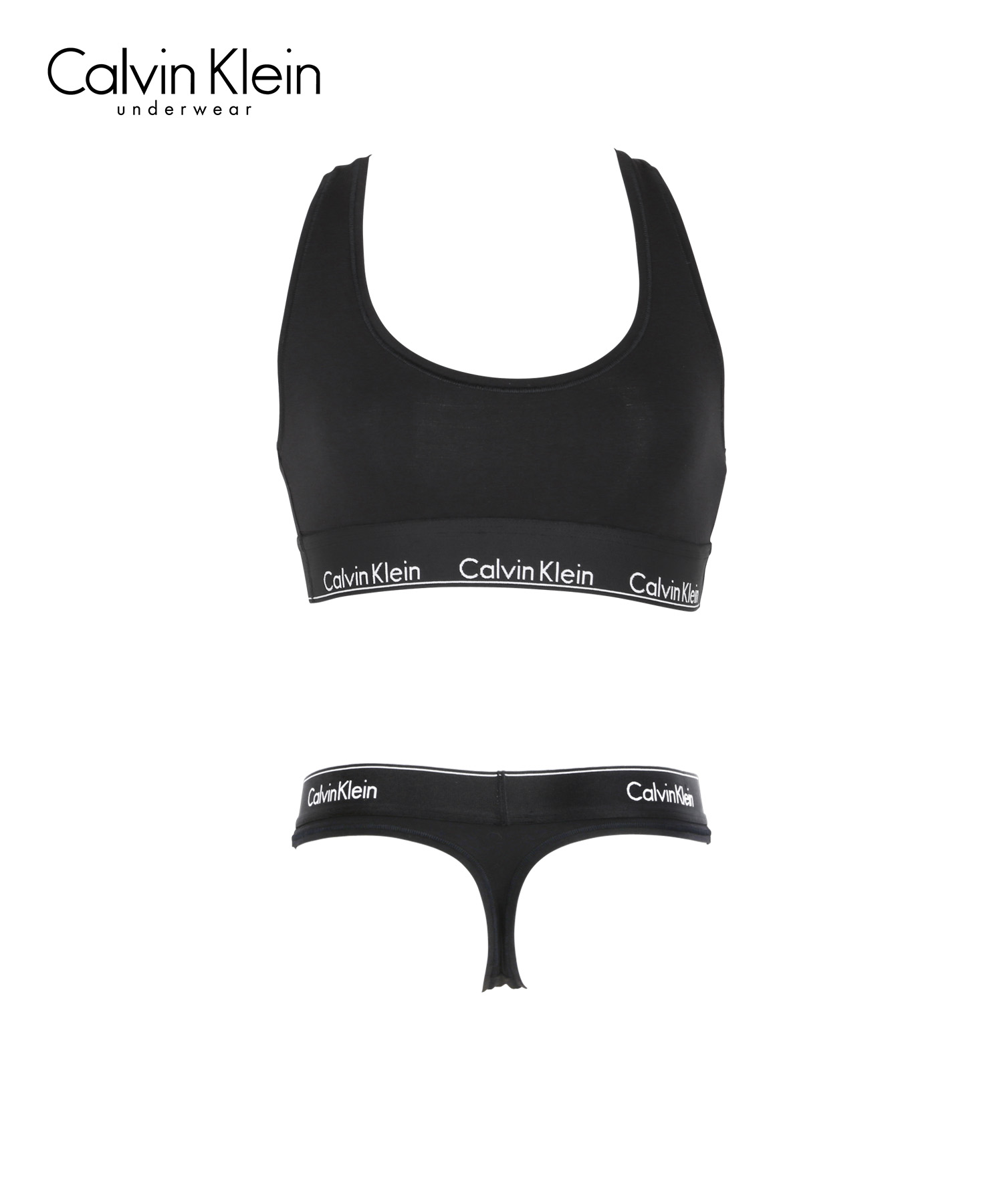 カルバンクライン Calvin Klein 上下セット スポーツブラ ショーツ レディース スポブラ 綿 ノンワイヤー カップなし 人気 CK  送料無料 クリスマス プレゼント