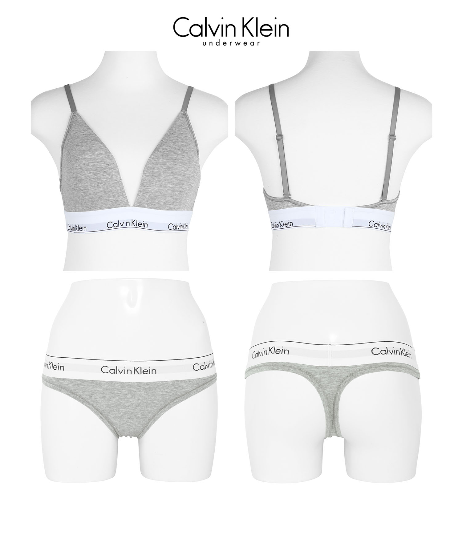 カルバンクライン Calvin Klein スポーツブラ＆ショーツ レディース アンダーウェア 女性 下着 Modern Cotton CK｜crazyferret｜11