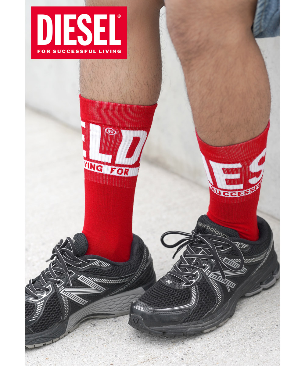 ディーゼル DIESEL 3足セット 靴下 ソックス長め メンズ バレンタイン