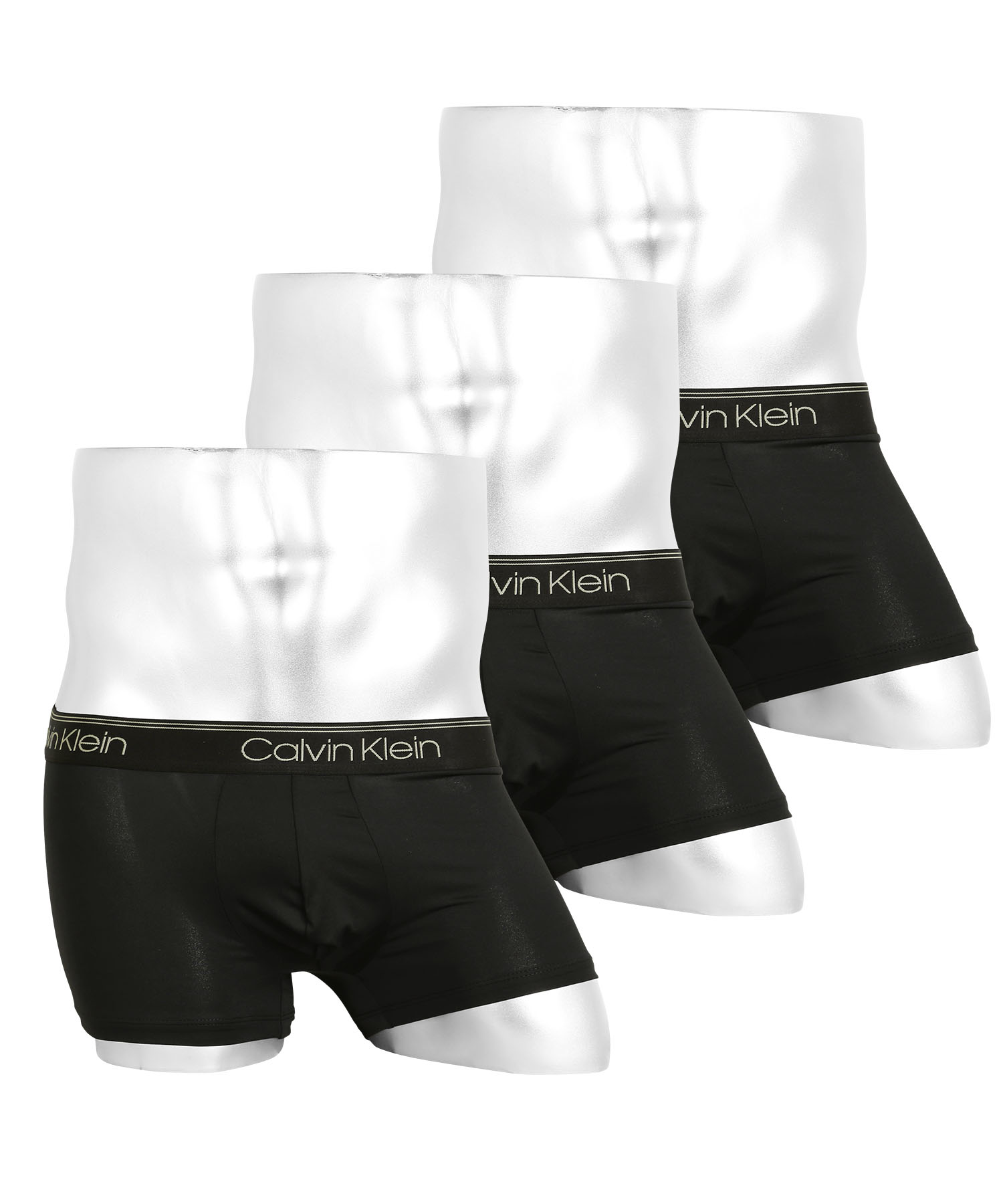 カルバンクライン ボクサーパンツ 3枚セット メンズ Calvin Klein ローライズ アンダーウェア 男性下着 ツルツル 速乾 CK ロゴ 高級  ハイブランド