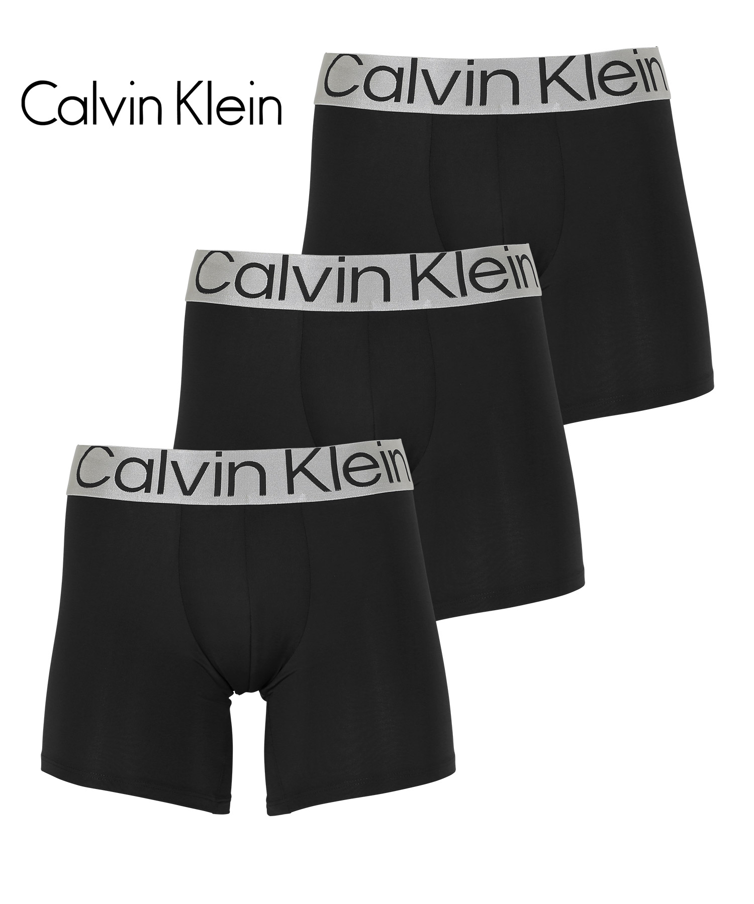 カルバンクライン ボクサーパンツ 3枚セット メンズ ロング Calvin Klein アンダーウェア 男性下着 ツルツル 速乾 CK  父の日｜crazyferret｜02
