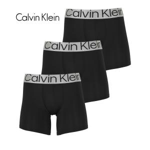 カルバンクライン ボクサーパンツ 3枚セット メンズ ロング Calvin Klein アンダーウェ...