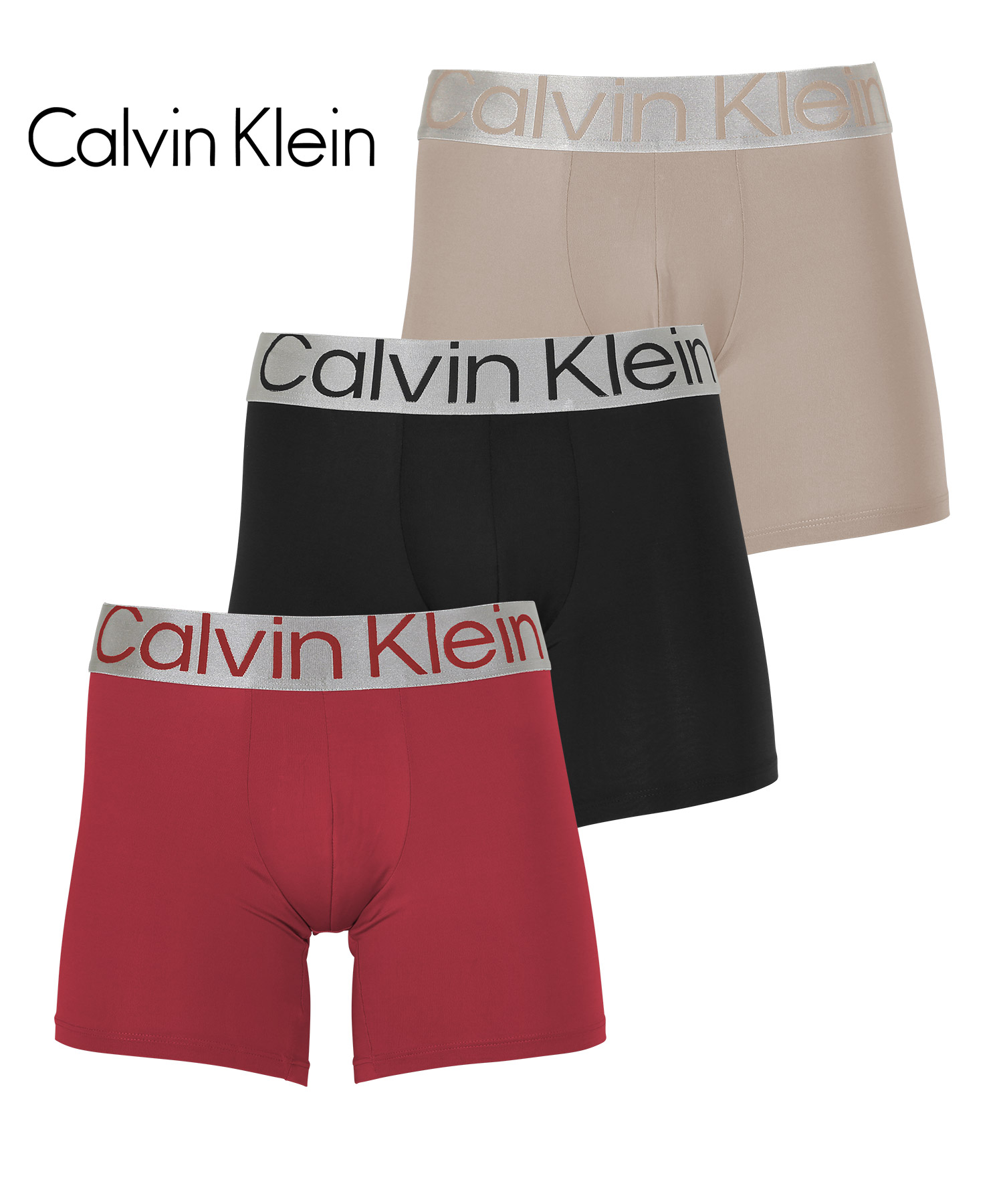 カルバンクライン ボクサーパンツ 3枚セット メンズ ロング Calvin Klein アンダーウェア 男性下着 ツルツル 速乾 CK  父の日｜crazyferret｜05