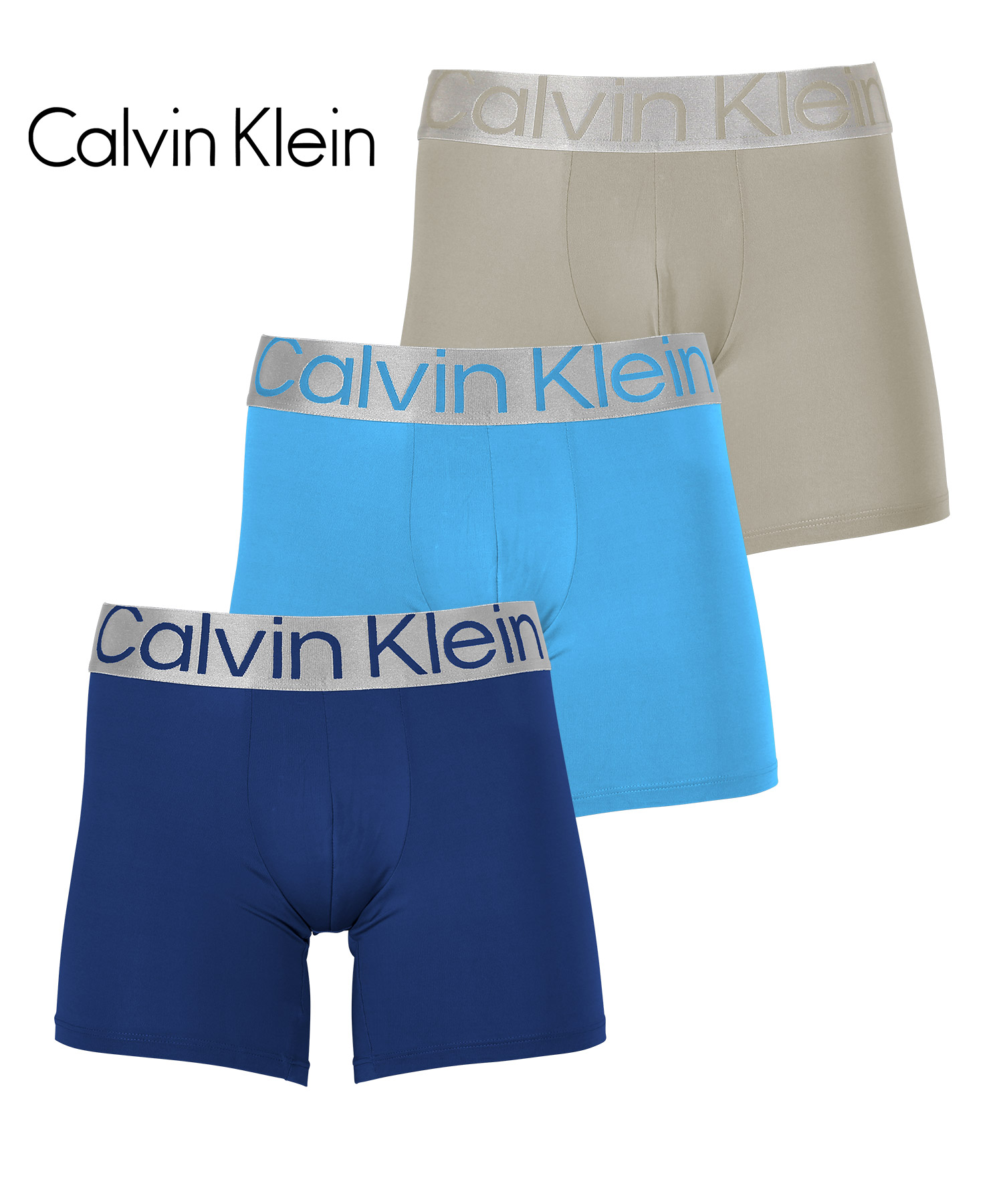 カルバンクライン ボクサーパンツ 3枚セット メンズ ロング Calvin Klein アンダーウェア 男性下着 ツルツル 速乾 CK  父の日｜crazyferret｜08
