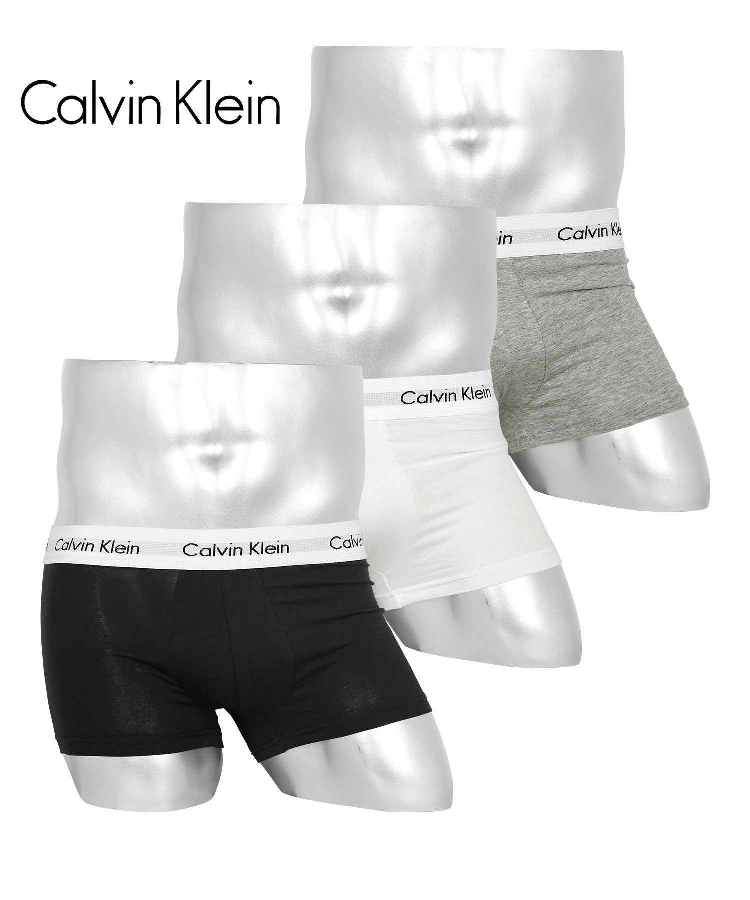 カルバンクライン ボクサーパンツ 3枚セット Calvin Klein ローライズ メンズ 下着 アンダーウェア 紳士 ツルツル ブランド  父の日｜crazyferret｜08