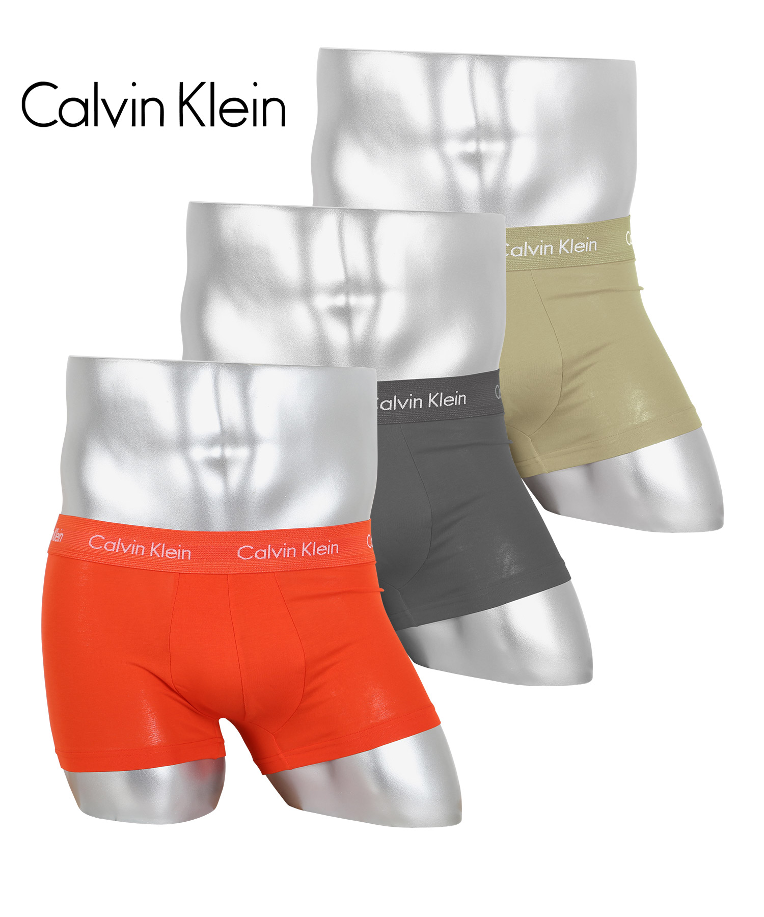 ボクサーパンツ メンズ カルバンクライン Calvin Klein 3枚セット ローライズ CK 下着 紳士 かっこいい 綿 吸湿 速乾 高級  ブランド クリスマス プレゼント 人気