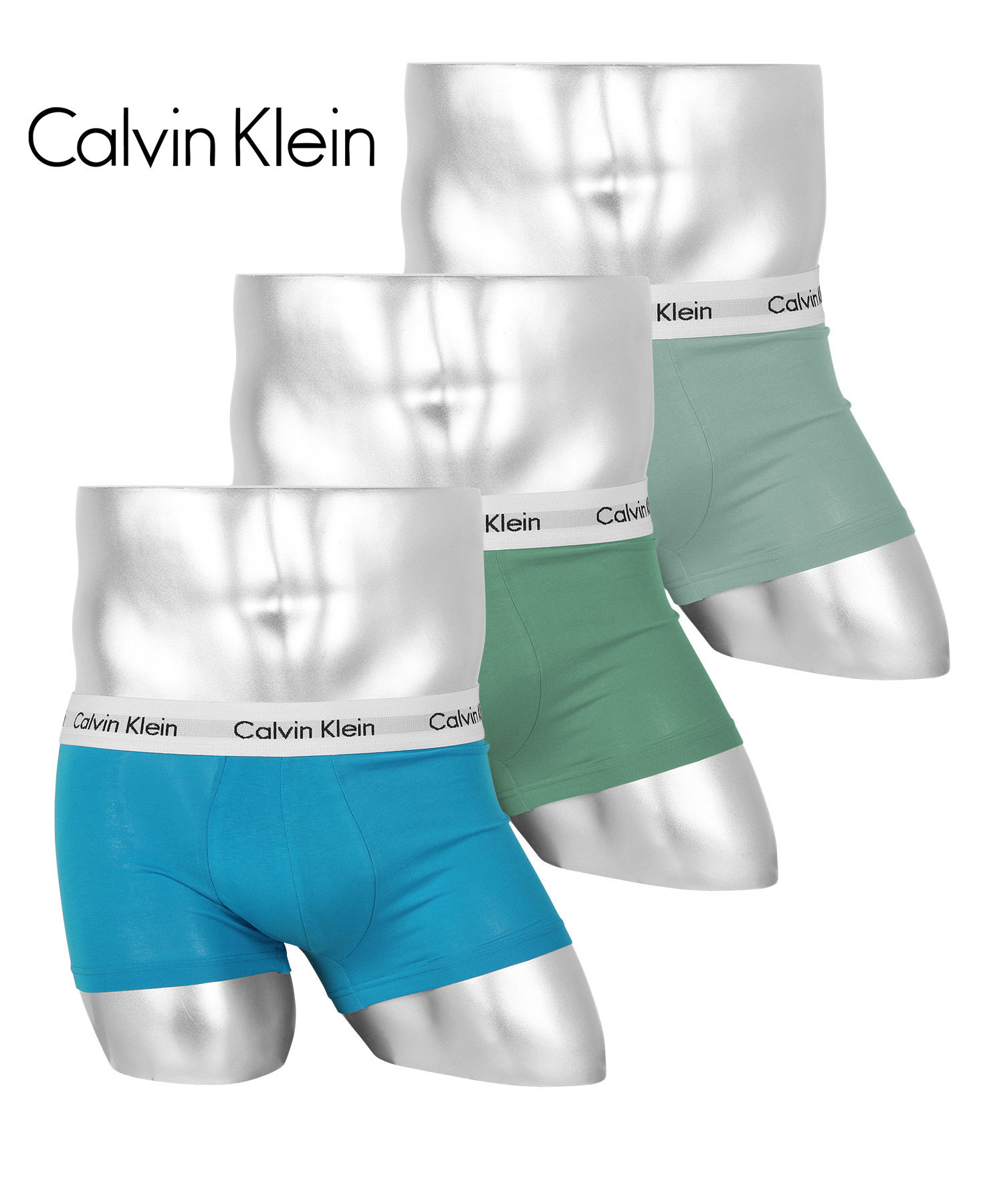 カルバンクライン ボクサーパンツ 3枚セット Calvin Klein ローライズ メンズ 下着 アンダーウェア 紳士 ツルツル ブランド 父の日