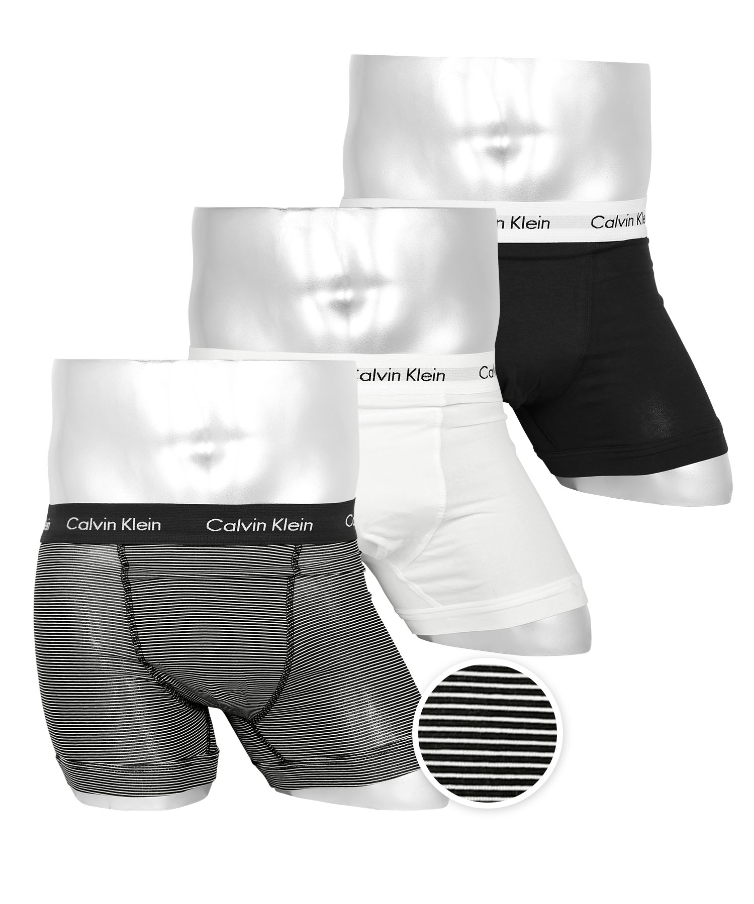 カルバンクライン ボクサーパンツ 3枚セット メンズ Calvin Klein アンダーウェア 男性下着 コットン 前開き CK  父の日｜crazyferret｜15