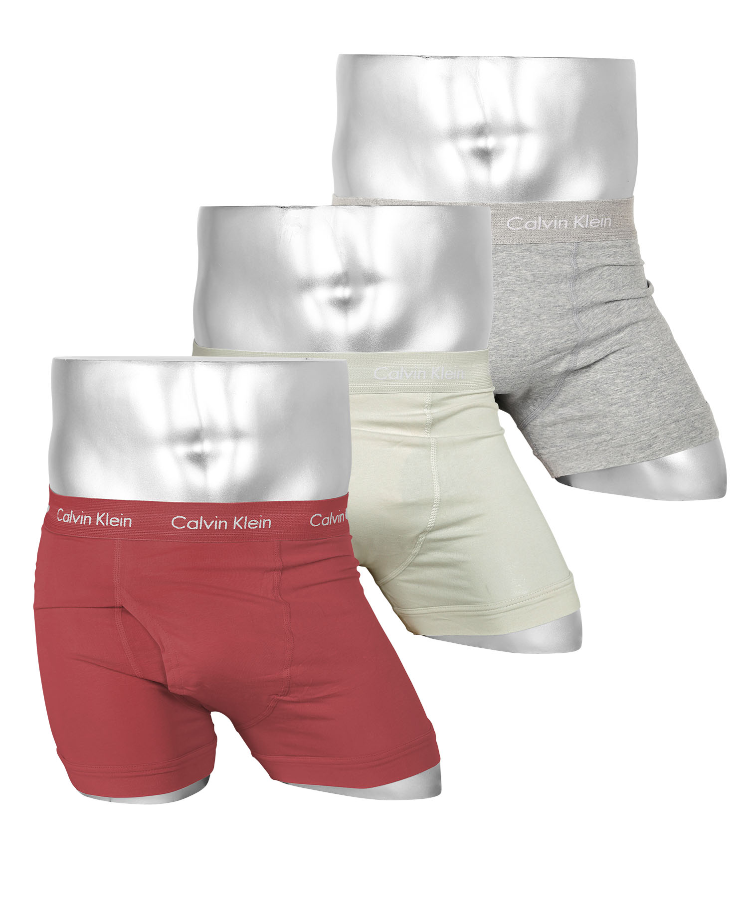 カルバンクライン Calvin Klein ボクサーパンツ 3枚セット メンズ アンダーウェア 男性下着 綿混 コットン 前開き CK ロゴ 高級  ハイブランド