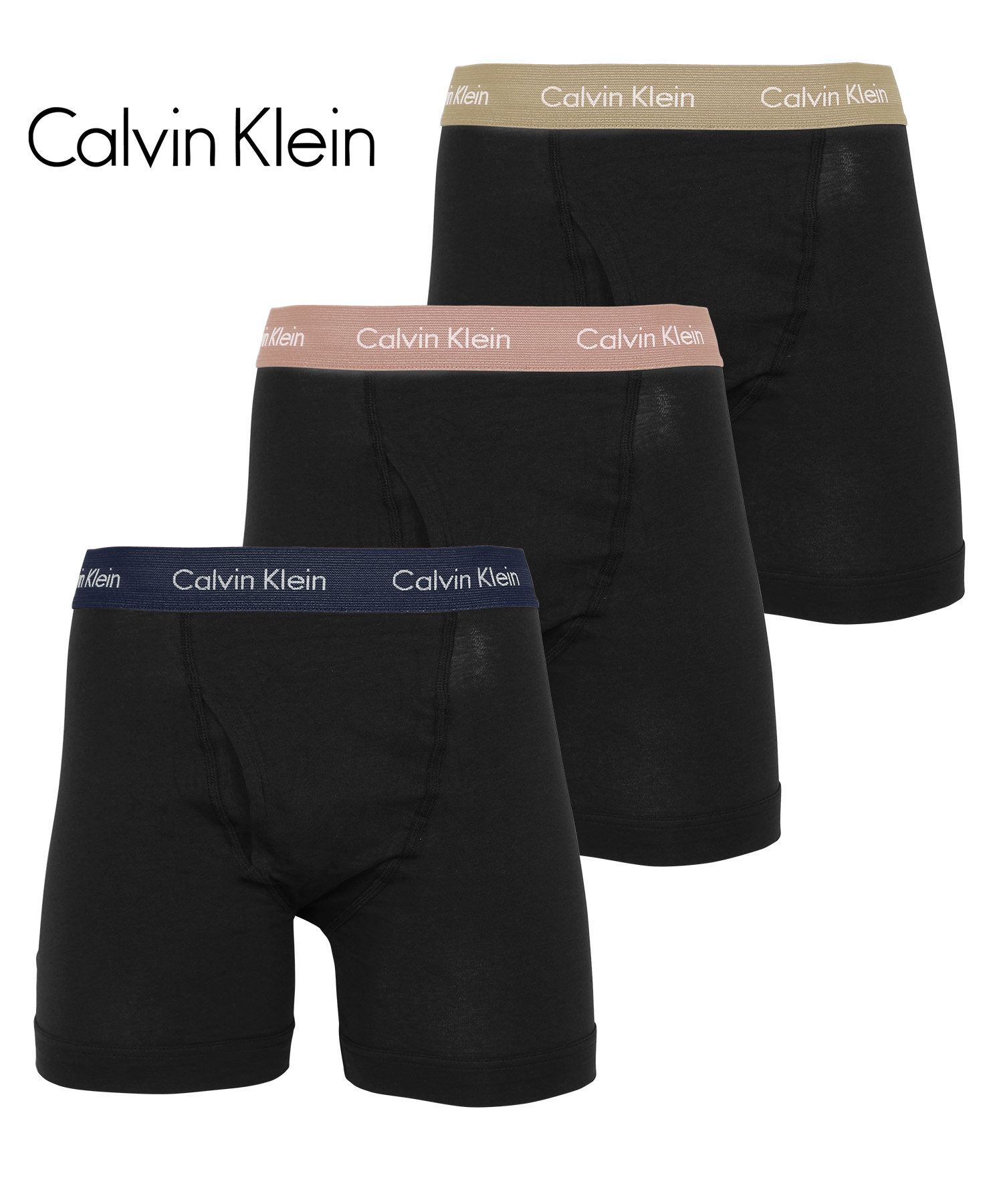 カルバンクライン ボクサーパンツ 3枚セット Calvin Klein ロング メンズ 下着 アンダーウェア 紳士 綿 長め 前開き ブランド 高級 ハイブランド ギフト 父の日｜crazyferret｜05