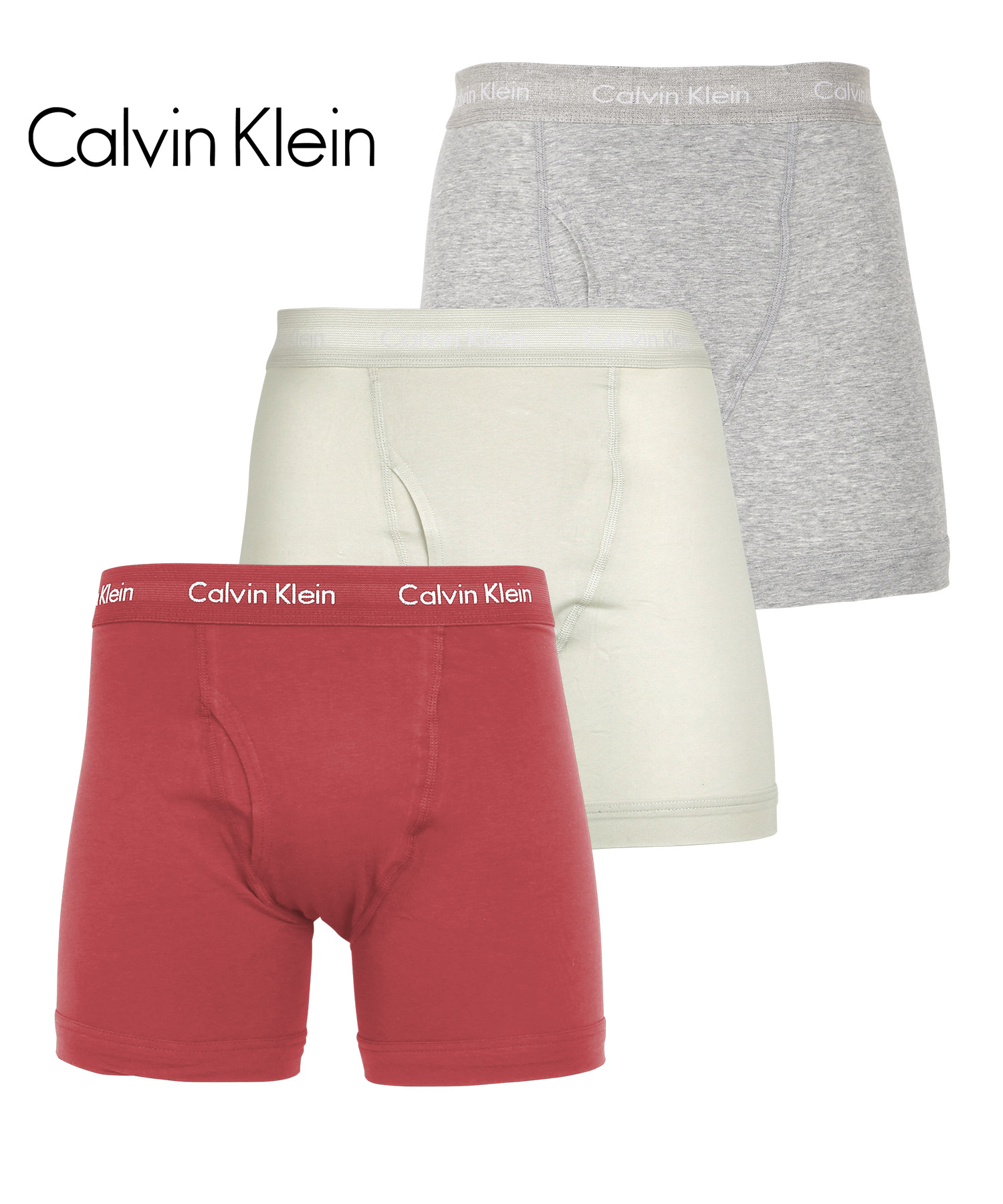 カルバンクライン ボクサーパンツ 3枚セット メンズ ロング Calvin Klein アンダーウェア 男性下着 コットン 前開き CK  父の日｜crazyferret｜11