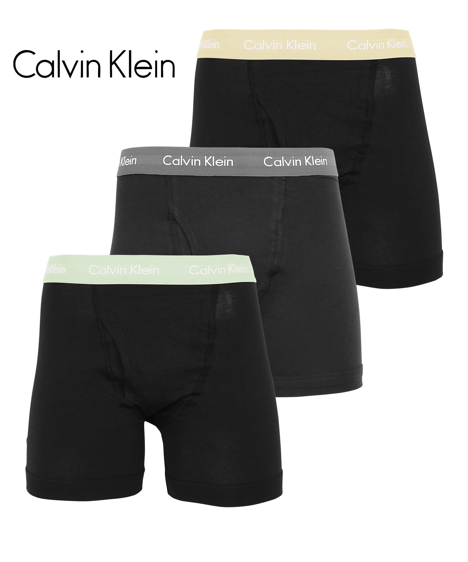 カルバンクライン ボクサーパンツ 3枚セット メンズ ロング Calvin Klein アンダーウェア 男性下着 コットン 前開き CK  父の日｜crazyferret｜12