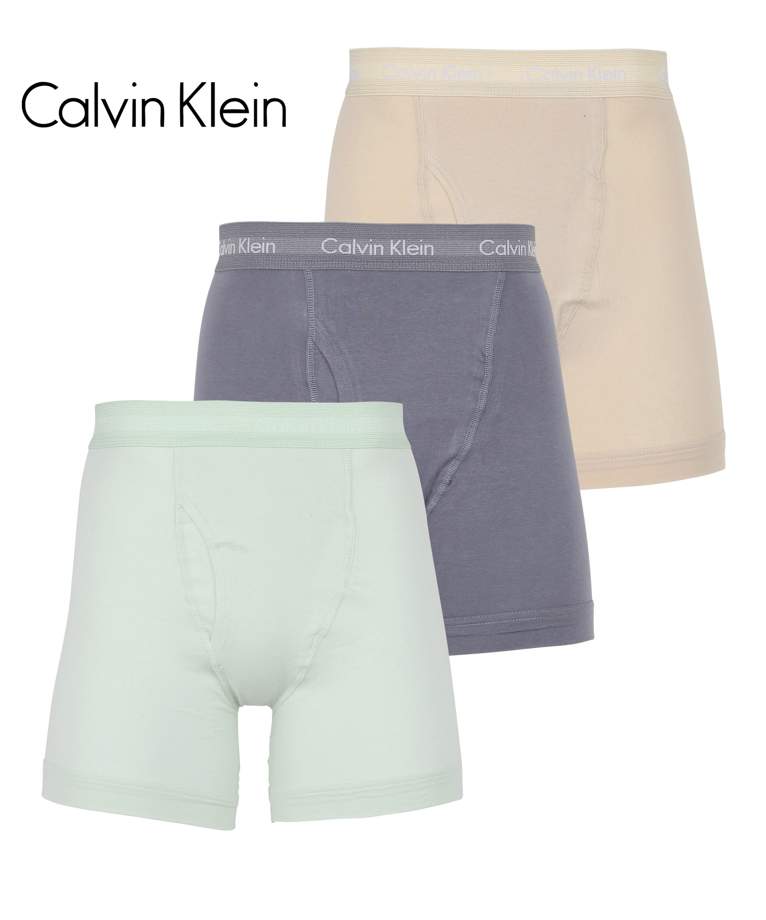 カルバンクライン ボクサーパンツ 3枚セット メンズ ロング Calvin Klein アンダーウェア 男性下着 コットン 前開き CK  父の日｜crazyferret｜13