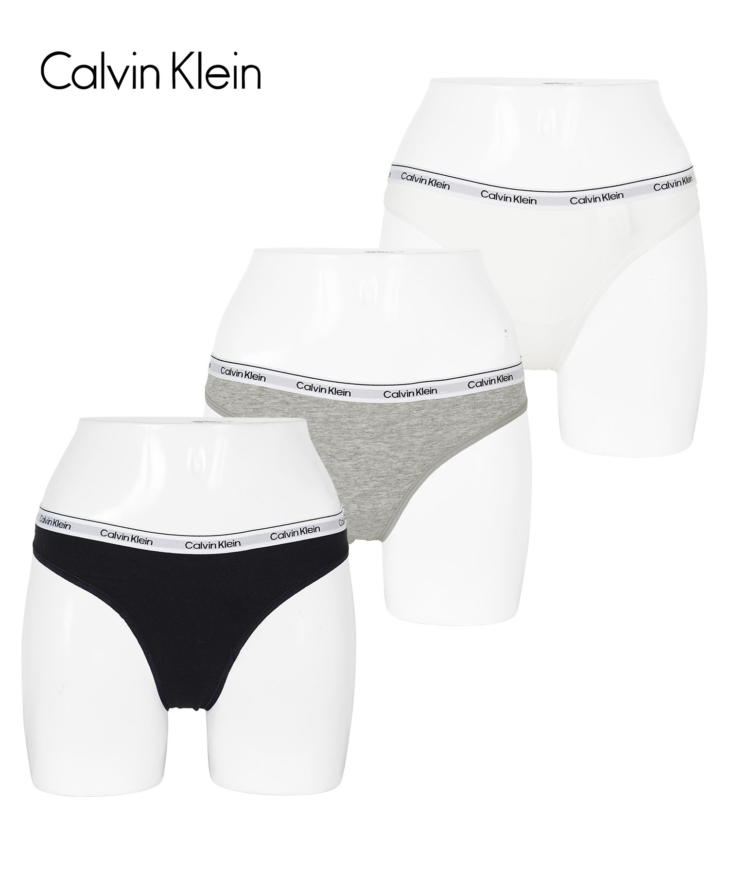 Calvin Klein（カルバン・クライン） Tバック 3枚セット レディース