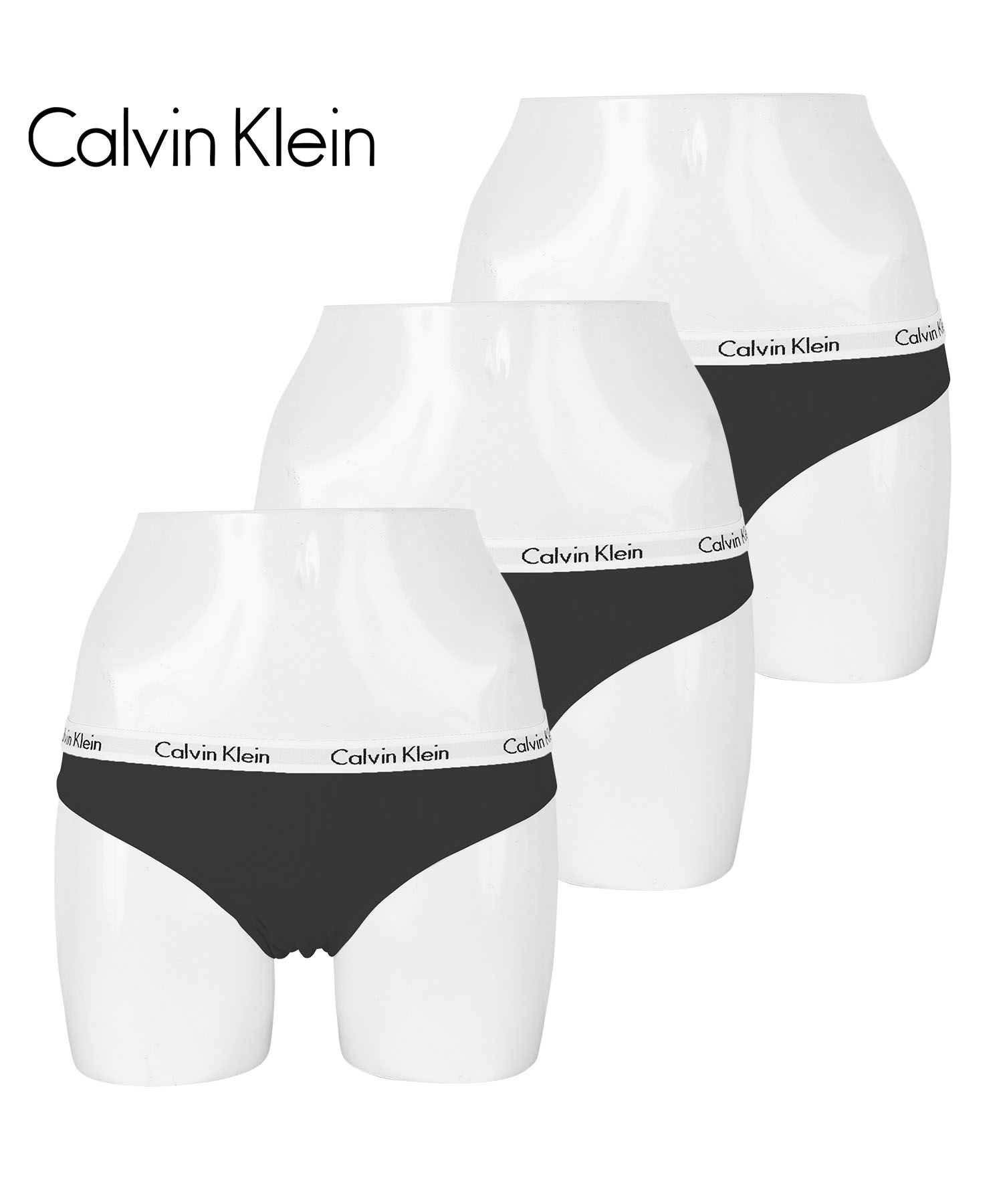 カルバンクライン Calvin Klein ショーツ 3枚セット レディース アンダーウェア 女性下着 綿混 コットン CK ロゴ 高級 ハイブランド