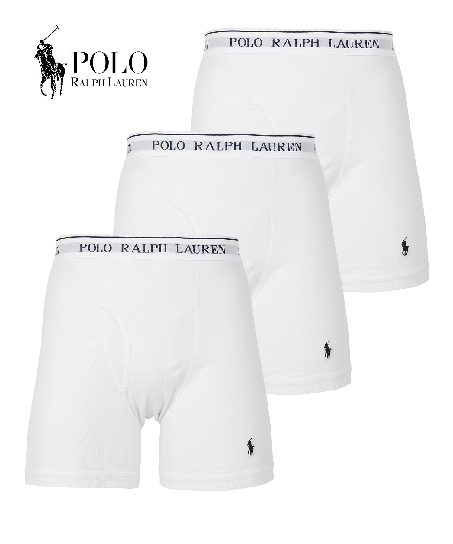 ポロ ラルフローレン ボクサーパンツ 3枚セット POLO RALPH LAUREN ロング メンズ アンダーウェア 綿100%  前開き ブランド  父の日｜crazyferret｜09