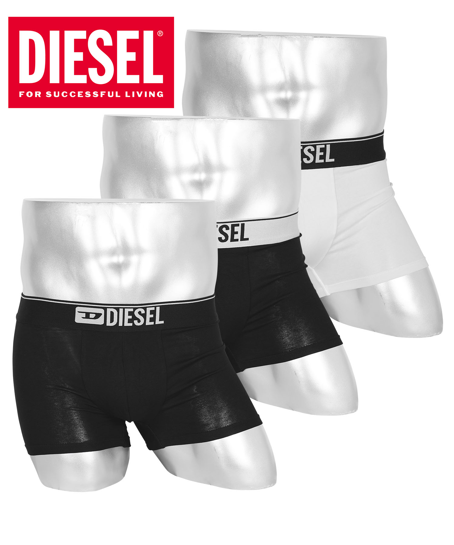 DIESEL メンズボクサーパンツ（サイズ（S/M/L）：L）｜下着、靴下