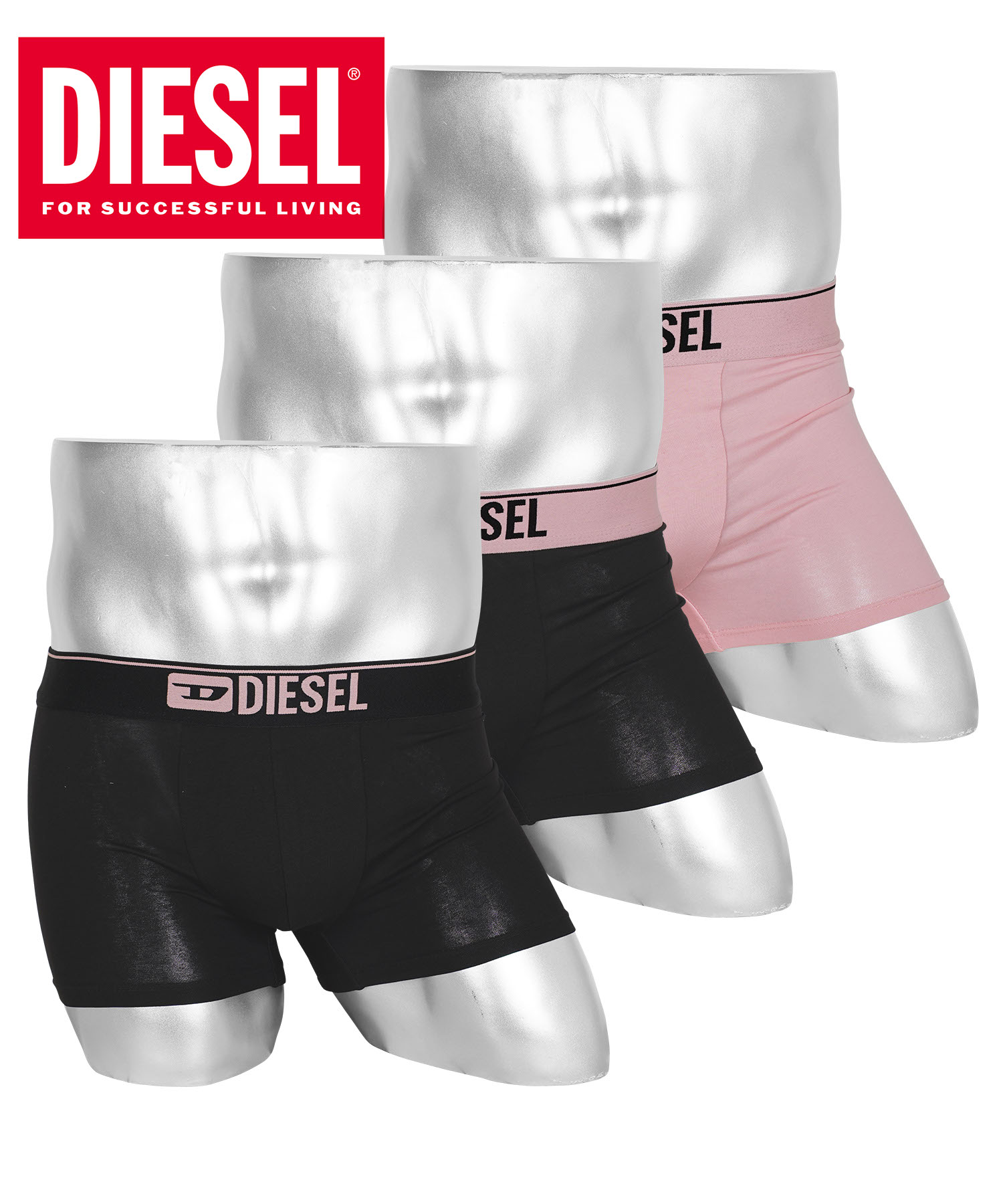 DIESEL メンズボクサーパンツ（サイズ（S/M/L）：L）｜下着、靴下
