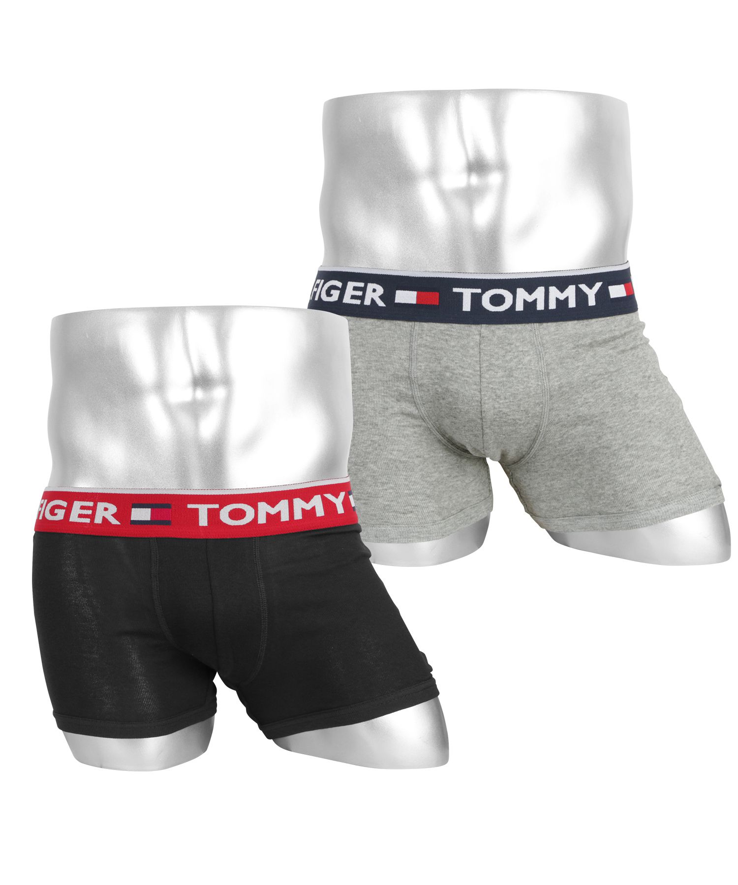 トミー ヒルフィガー TOMMY HILFIGER ボクサーパンツ 2枚セット メンズ アンダーウェア 男性 下着 コットン100% 綿 ブランド  ロゴ プレゼント ギフト