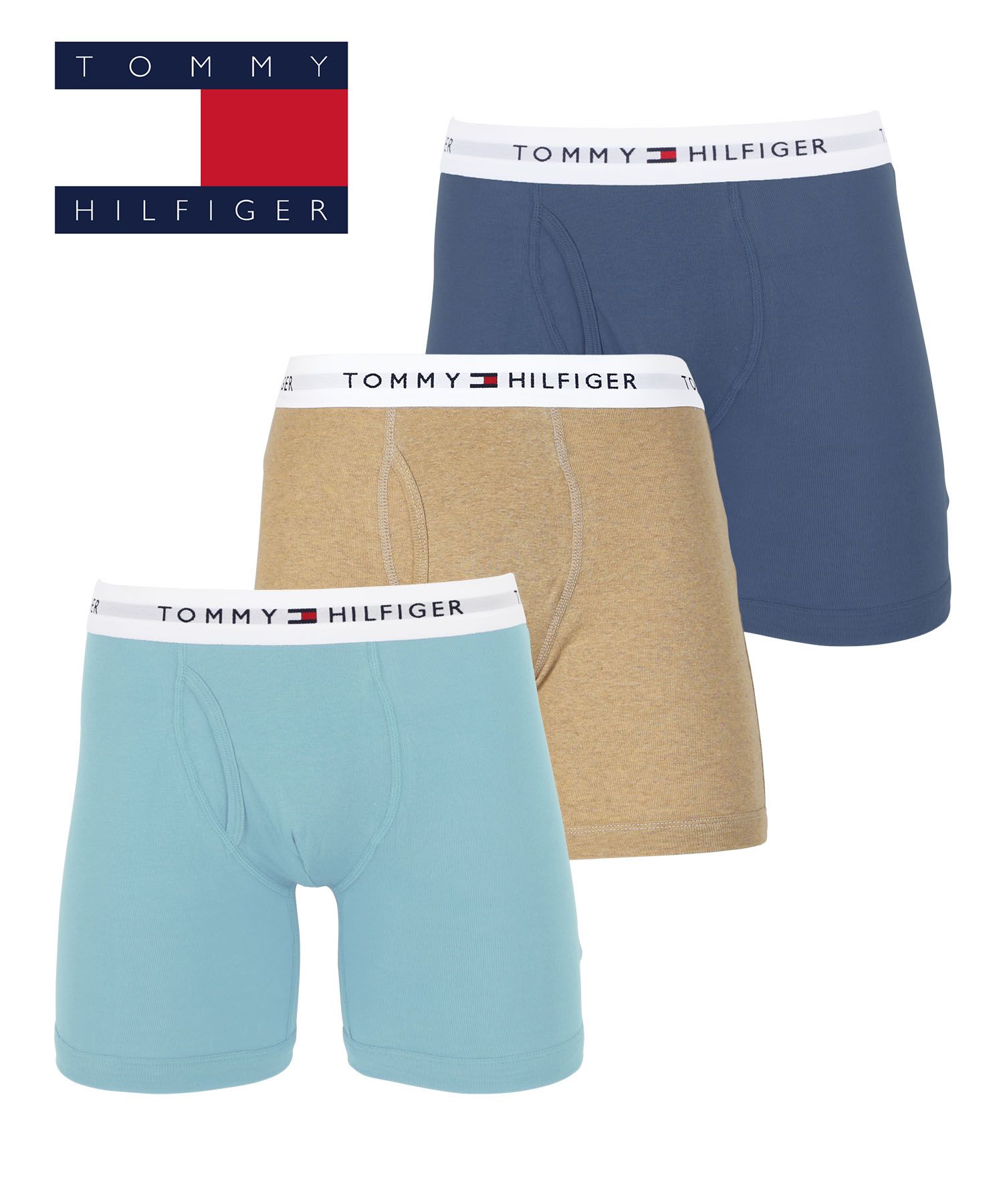 トミー ヒルフィガー TOMMY HILFIGER ロングボクサーパンツ 3枚セット