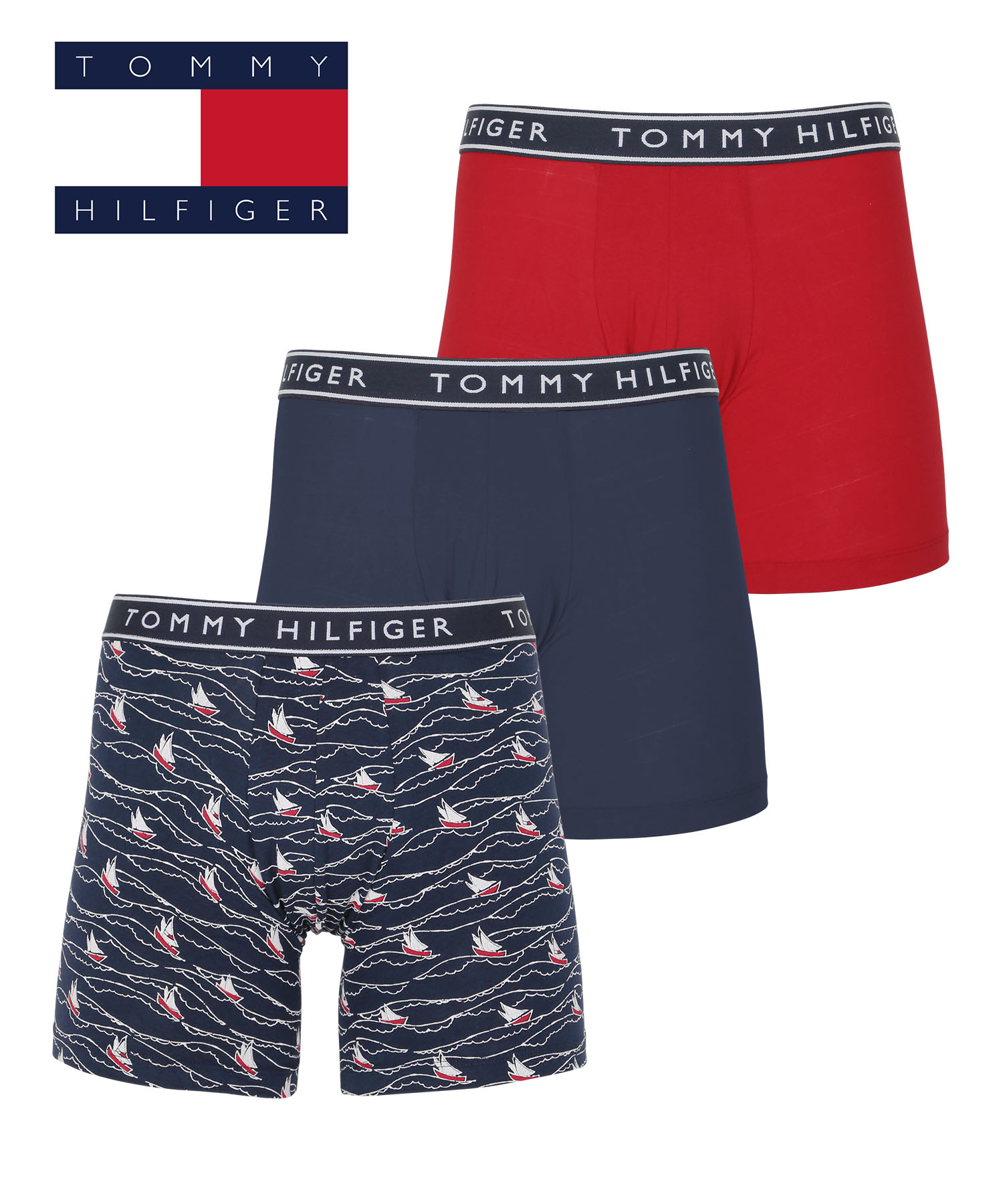 トミー ヒルフィガー TOMMY HILFIGER 3枚セット ロングボクサーパンツ