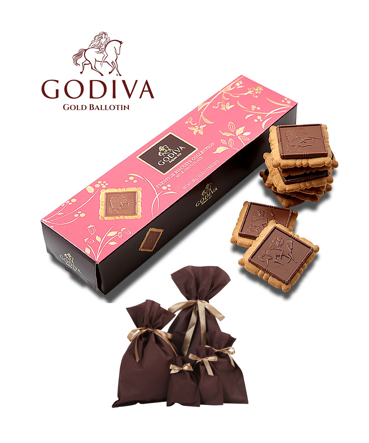 ラッピング付き ゴディバ GODIVA プレステ−ジ ビスキュイ