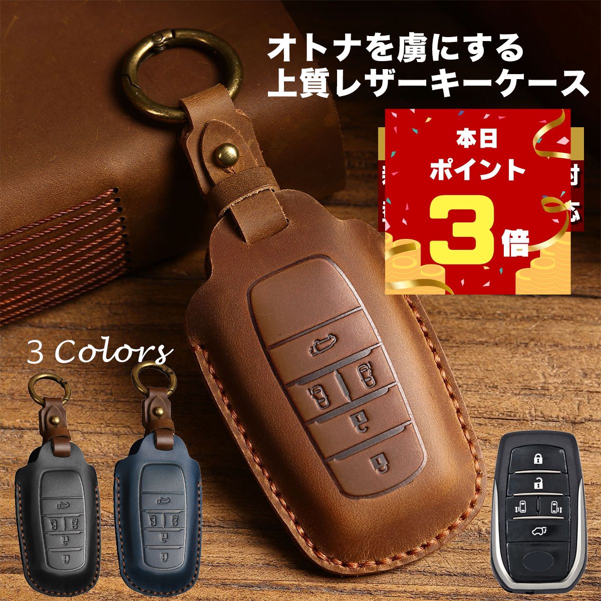 スマートキーケース トヨタ／TOYOTA車向け ノア ヴォクシー シエンタ 5