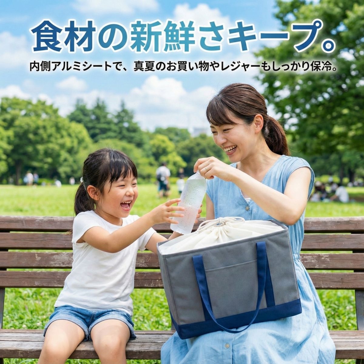 ショッピングバッグ エコバック カゴバック 30L 大容量 保冷 保温 レジかご対応 買い物かご 折りたたみ 巾着 レジ袋節約 自立で使いやすい 関連画像4