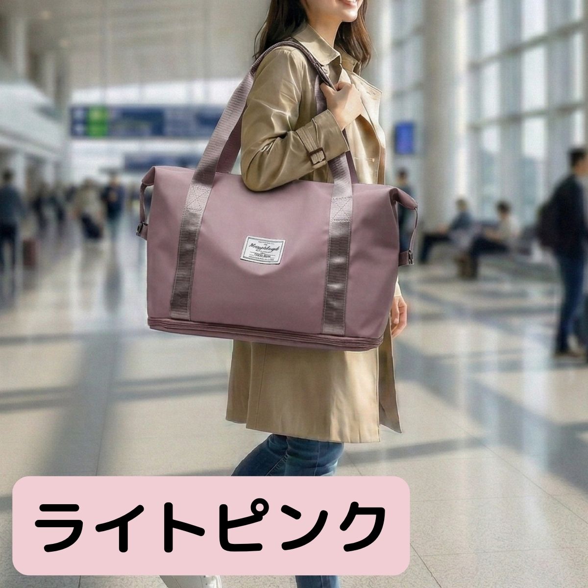 キャリーオンバッグ ボストン 大容量 軽量 旅行 2泊3日 折りたたみ レディース メンズ スポーツ ジム かわいい 30代／40代／50代 |  | 04
