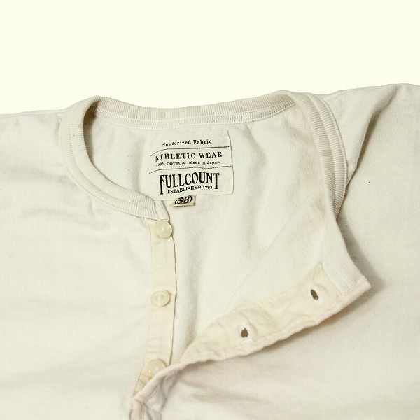 FULLCOUNT（フルカウント） ヘンリーネックTシャツ 5222H フラット