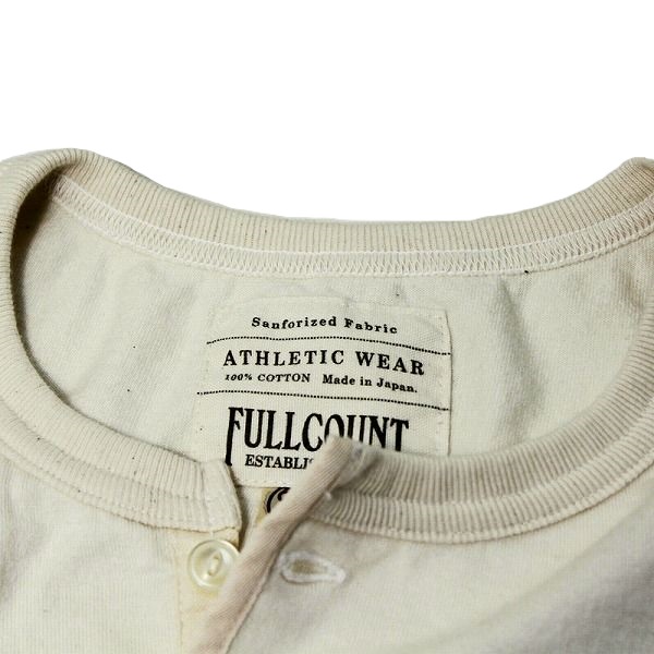 FULLCOUNT フルカウント ヘンリーネックTシャツ 5222H フラット