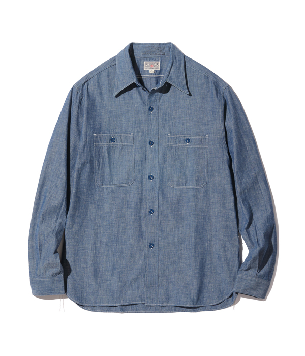 Buzz Rickson's 長袖デニムシャツ 16-16.5 シャンブレー BUZZ RICKSON'S Buzz Rickson's バズリクソンズ シャンブレーシャツ