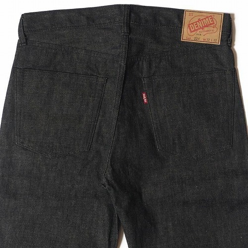 Denime（ドゥニーム） ブラックジーンズ 224-66B 66MODEL BLACK DENIM