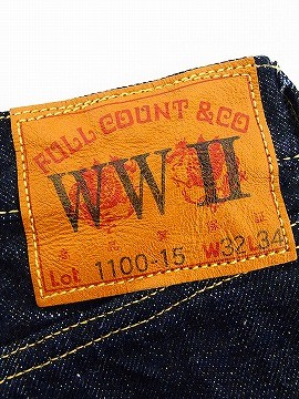 FULLCOUNT（フルカウント） ジーンズ 大戦モデル 1100-15 WWII MODEL