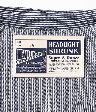 HEAD LIGHT（ヘッドライト） カバーオール HD15535 11オンス