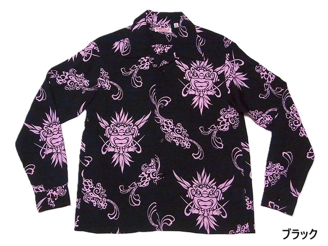 SUN SURF サンサーフ 長袖アロハシャツ SS29601 TIKI 長袖アロハ
