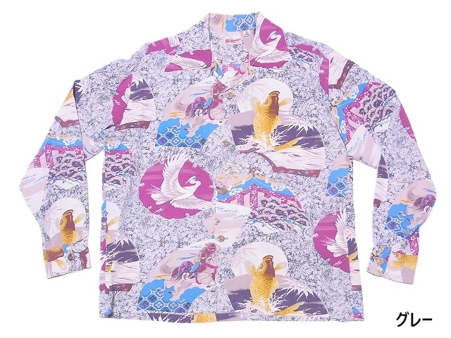 SUN SURF サンサーフ 長袖アロハシャツ SS29604 JAPANESE QUAINT