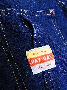 PAYDAY[ペイデイ] カバーオール デニム PD-001CA ラグランスリーブ