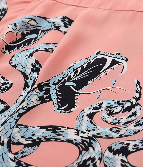 (売り切り最終価格)STAR OF HOLLYWOOD Rattle Snake RATTLE SNAKE” HIGH DENSITY RAYON S/S OPEN SHIRT | STAR OF