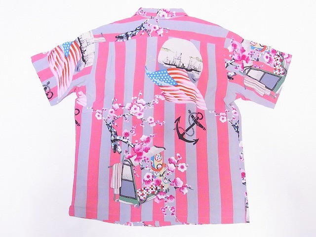 美品　サンサーフ　SUN SURF アロハシャツ　ブラックピンク SUN SURF サンサーフ アロハシャツ SS38420 スペシャル