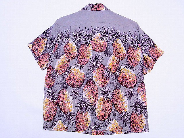 SUN SURF サンサーフ SS36441 アロハシャツ PINEAPPLE (GRAY