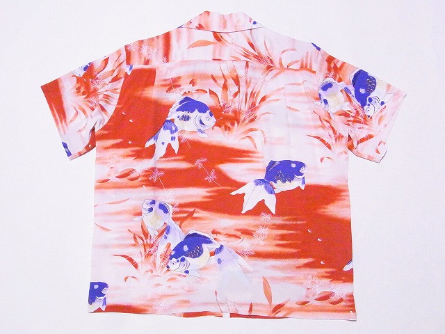 SUN SURF サンサーフ アロハシャツ SS38802 GOLDFISH 金魚 (オレンジ