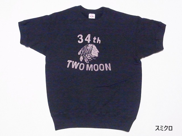 Two Moon トゥームーン 半袖スウェット 10320 34th Print ラグランスリーブ ...