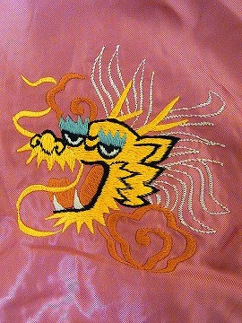 東洋エンタープライズ別珍スカジャン 鷲 龍 ビンテージ　襟刺繍 テーラー東洋 別珍スカジャン 「DRAGON×JAPAN MAP」 TT13609-170
