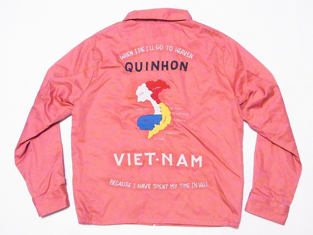 テーラー東洋 東洋エンタープライズ ベトジャン VIETNAM MAP ベトナムマップ TT15178 ベトナムジャンパー COTTON  VIETNAM JACKET 地図 TAILOR TOYO (ピンク) : tt15178pink : American Clothing Cream  - 通販 - Yahoo!ショッピング