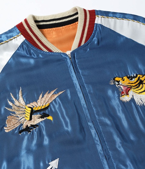 TAILOR TOYO テーラー東洋 スカジャン TT15877 TIGER HEAD × JAPAN MAP