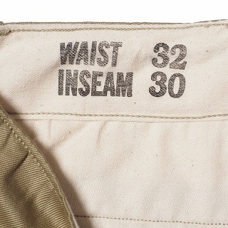 WAREHOUSE（ウエアハウス） チノパン 1216 M-41 TYPE U.S.ARMY CHINO