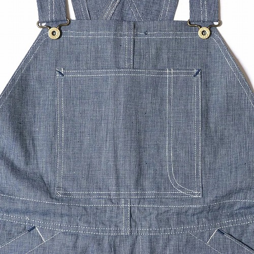 ウエアハウス インディゴ　ピンチェック　オーバーオール WAREHOUSE（ウエアハウス） オーバーオール 1227 インディゴピン