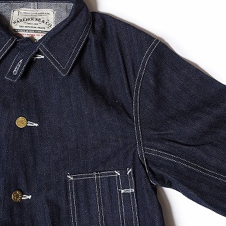 WAREHOUSE（ウエアハウス） インディゴヘリンボーン カバーオール 2165