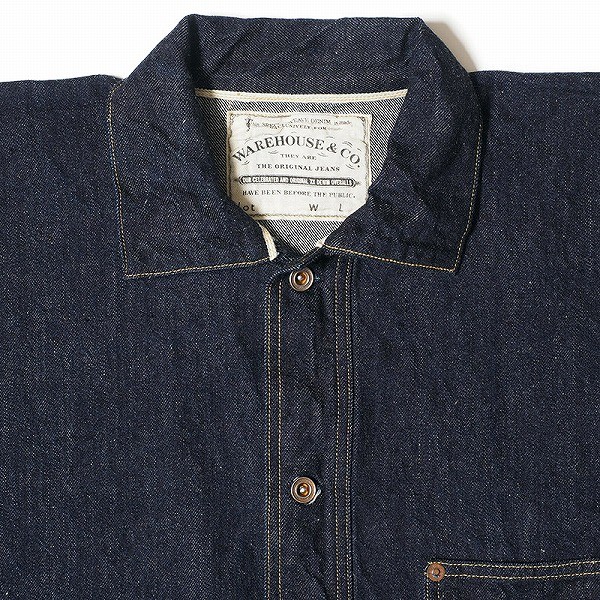 WAREHOUSE オープンフロントデニムジャケット Lot 2212 WAREHOUSE（ウエアハウス） デニムジャケット オープンフロント
